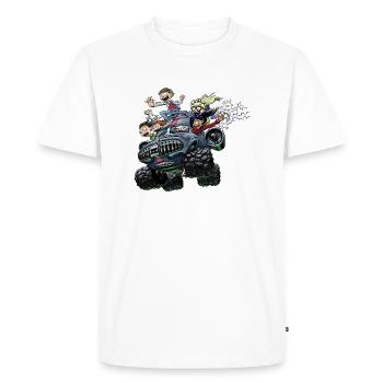 Kid Monster Truck normal - T-shirt Premium bio Homme - blanc - Devant - Nico (187cm)