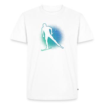 Men's Cross-Country Skating Women's Cross-Country Classic - Men's Premium Organic T-Shirt - white - Front - Nico (187cm)