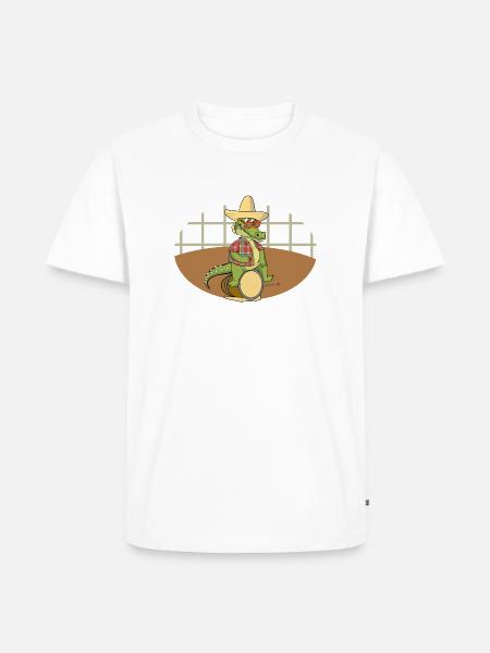 GEORGES TAMBOUYE - Männer Premium Bio T-Shirt - Weiß