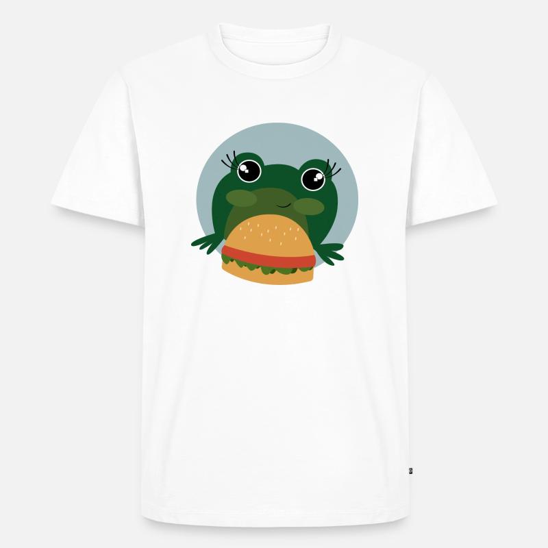 Frog - Männer Premium Bio T-Shirt - Weiß