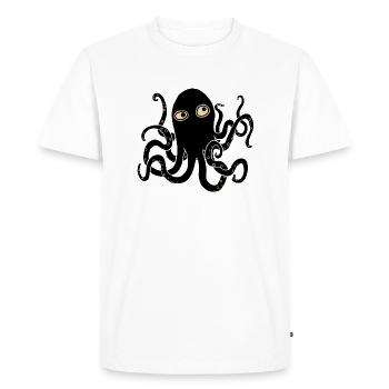 Poulpes - T-shirt Premium bio Homme - blanc - Devant - Nico (187cm)