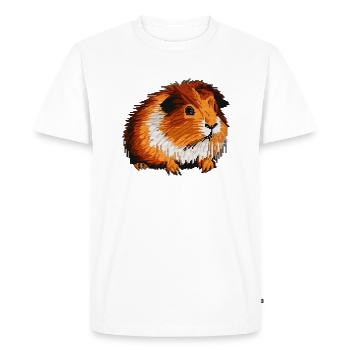 Cobayes en optique pixel 8 bits - T-shirt Premium bio Homme - blanc - Devant - Nico (187cm)