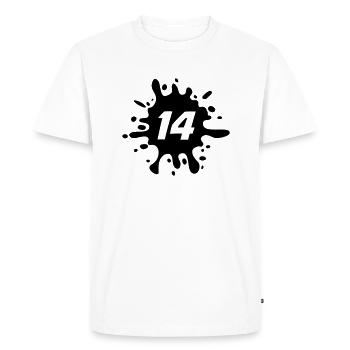 14 - T-shirt Premium bio Homme - blanc - Devant - Nico (187cm)