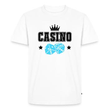 Casino - T-shirt Premium bio Homme - blanc - Devant - Nico (187cm)