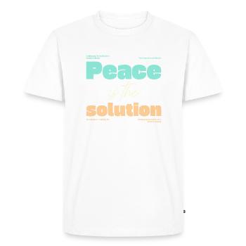Santé mentale - T-shirt Premium bio Homme - blanc - Devant - Nico (187cm)