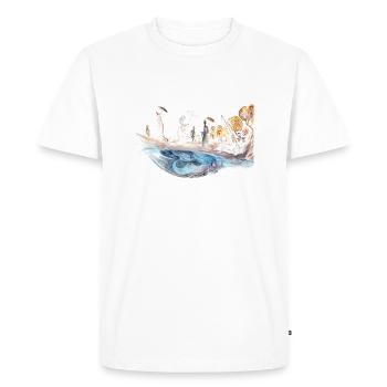 sirène musicale - T-shirt Premium bio Homme - blanc - Devant - Nico (187cm)