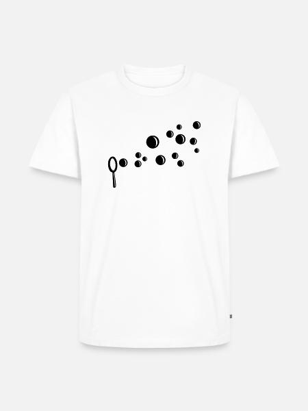 Seifenblasen - Männer Premium Bio T-Shirt - Weiß