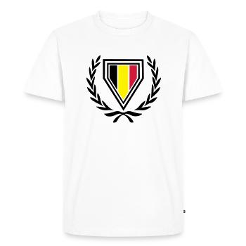 Belgique (Manteau des bras et de couronne de - T-shirt Premium bio Homme - blanc - Devant - Nico (187cm)