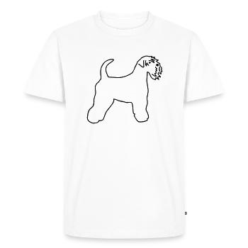 Irish Soft Coated Wheaten Terrier - T-shirt Premium bio Homme - blanc - Devant - Nico (187cm)