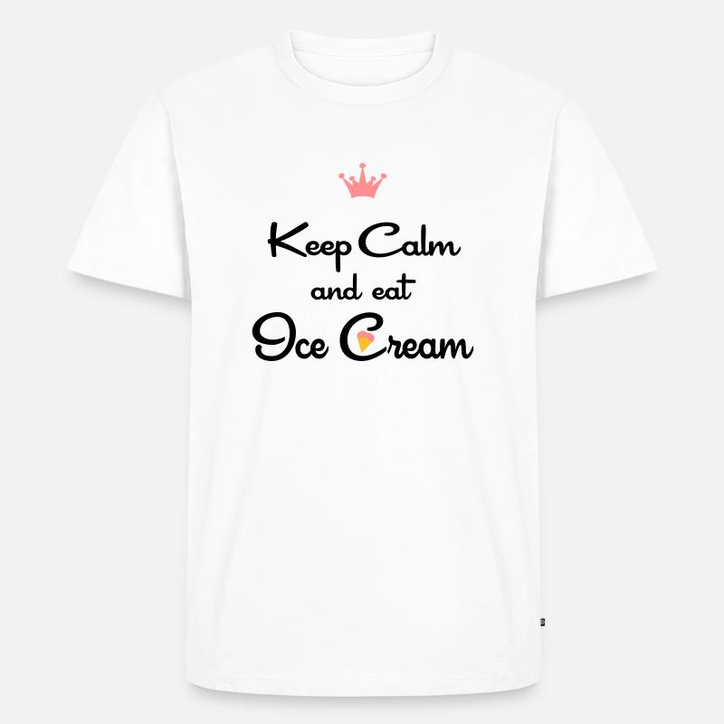 eis - Männer Premium Bio T-Shirt - Weiß