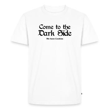 Come to the Dark Side - we have Cookies - T-shirt Premium bio Homme - blanc - Devant - Nico (187cm)