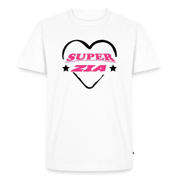 Super zia 111 - T-shirt Premium bio Homme - blanc - Devant - Nico (187cm)