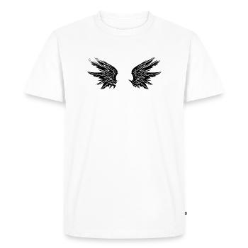 Ailes d’ange - T-shirt Premium bio Homme - blanc - Devant - Nico (187cm)