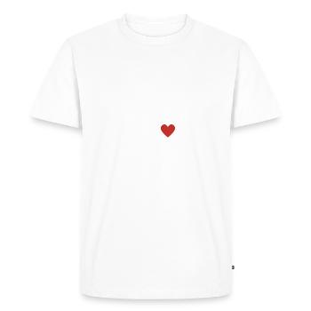 Papy d amour - T-shirt Premium bio Homme - blanc - Devant - Nico (187cm)