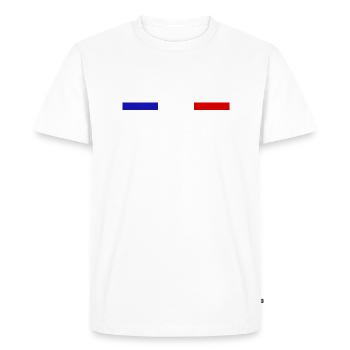ce design est fait avec amour et passion - T-shirt Premium bio Homme - blanc - Devant - Nico (187cm)