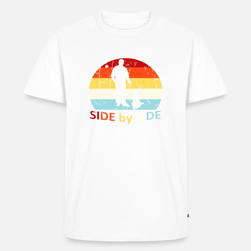 Side by Side - Männer Premium Bio T-Shirt - Weiß
