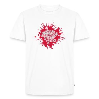 moi sarcastique ne cite jamais - T-shirt Premium bio Homme - blanc - Devant - Nico (187cm)
