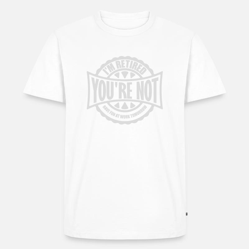 have fun at work - Männer Premium Bio T-Shirt - Weiß