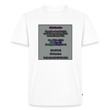 GLCKplus - Klamotte+ - Männer Premium Bio T-Shirt - Weiß - Vorne - Nico (187cm)