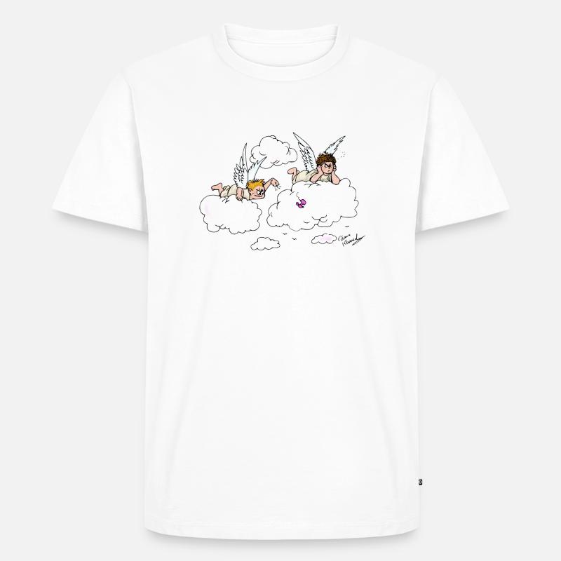 Fiese Engelechen - Männer Premium Bio T-Shirt - Weiß