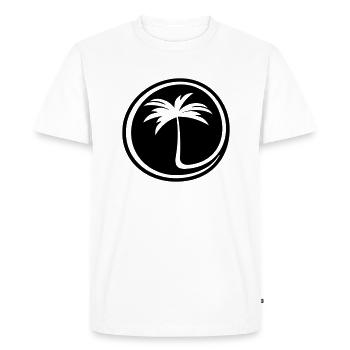 au signe palm inversé négatif @ - T-shirt Premium bio Homme - blanc - Devant - Nico (187cm)
