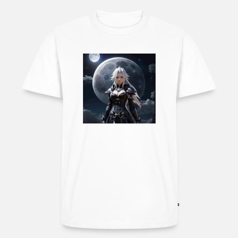 AI 3D Version 47 - Männer Premium Bio T-Shirt - Weiß
