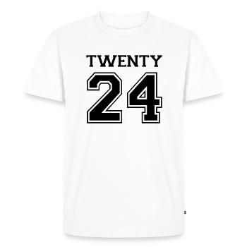 2024 - T-shirt Premium bio Homme - blanc - Devant - Nico (187cm)