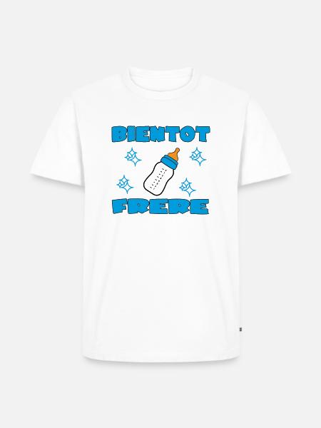 SOON BROTHER - Men's Premium Organic T-Shirt - white