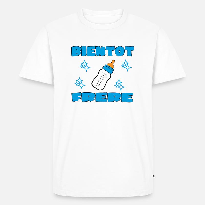 BALD BRÜDER - Männer Premium Bio T-Shirt - Weiß