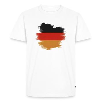 Germany Flag Germany - Men's Premium Organic T-Shirt - white - Front - Nico (187cm)