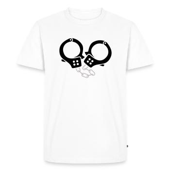 Menottes 2 - T-shirt Premium bio Homme - blanc - Devant - Nico (187cm)