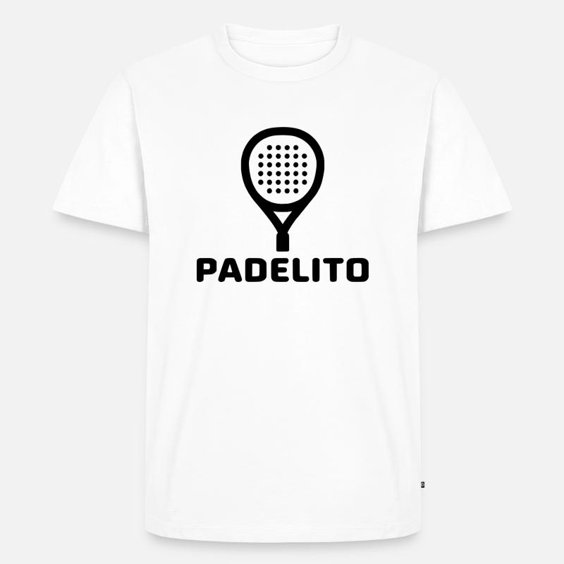 Padelito 4 - Männer Premium Bio T-Shirt - Weiß