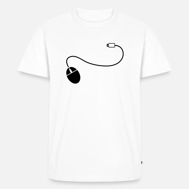 mouse_cursor__f1 - Männer Premium Bio T-Shirt - Weiß