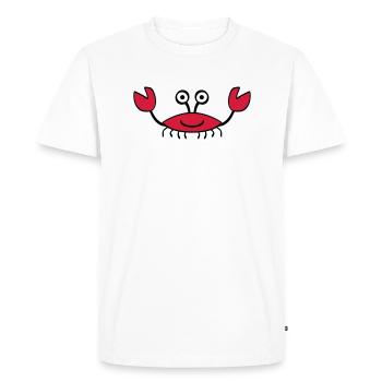 Crab - T-shirt Premium bio Homme - blanc - Devant - Nico (187cm)