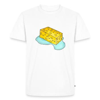 Éponge avec de l’eau - T-shirt Premium bio Homme - blanc - Devant - Nico (187cm)