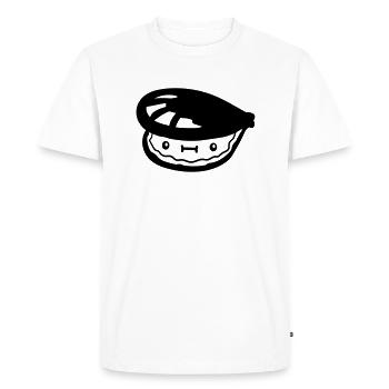 suesse petit coquillage avec visage - T-shirt Premium bio Homme - blanc - Devant - Nico (187cm)