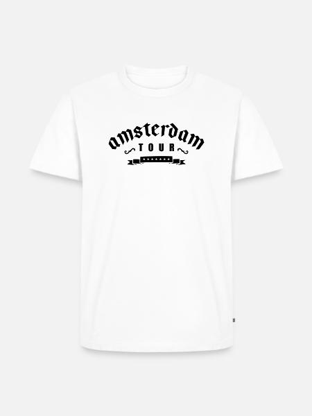 amsterdam tour - Männer Premium Bio T-Shirt - Weiß