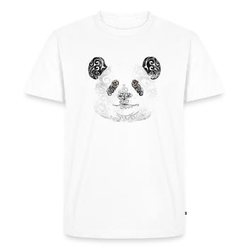 Swirly Panda - T-shirt Premium bio Homme - blanc - Devant - Nico (187cm)