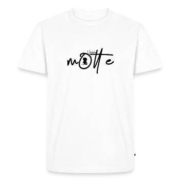 Notre papillon, bébé - T-shirt Premium bio Homme - blanc - Devant - Nico (187cm)