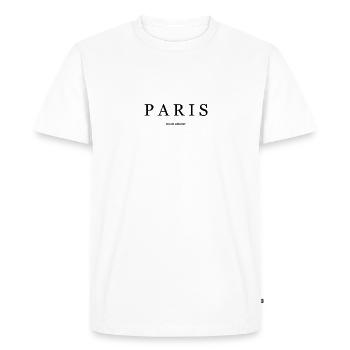 Paris mon amour - T-shirt Premium bio Homme - blanc - Devant - Nico (187cm)