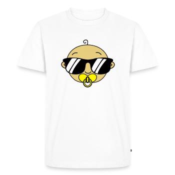 baby - Men's Premium Organic T-Shirt - white - Front - Nico (187cm)