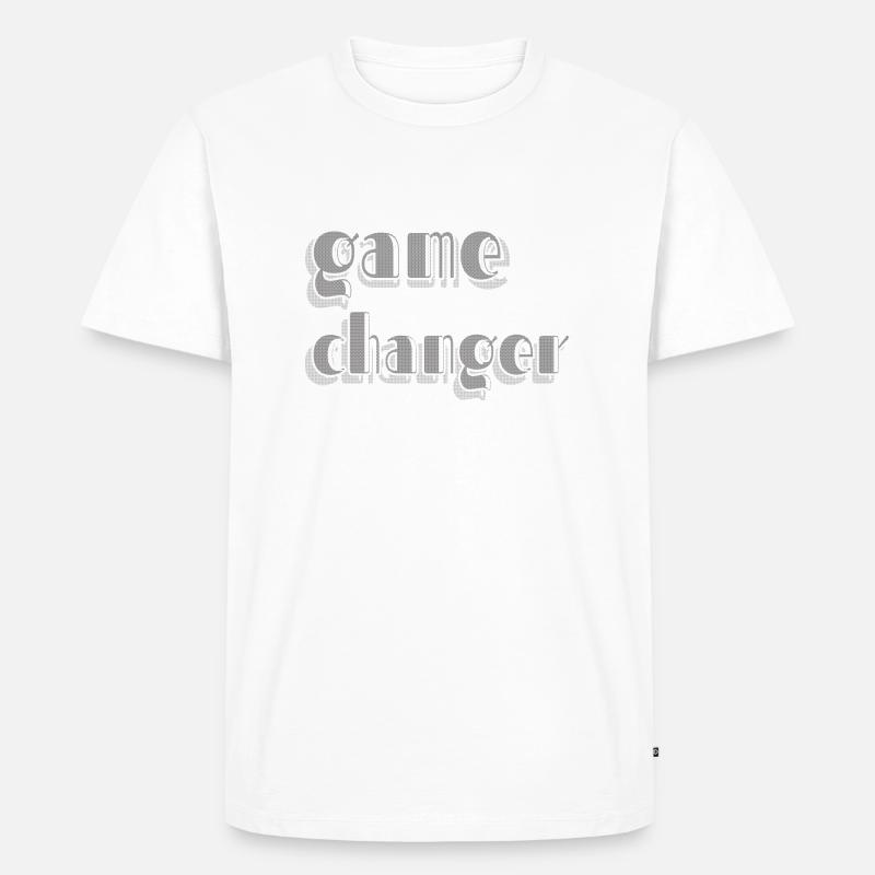 GAME CHANGER 2 - Männer Premium Bio T-Shirt - Weiß