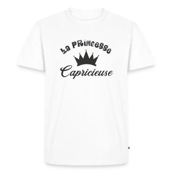 La princesse capricieuse - T-shirt Premium bio Homme - blanc - Devant - Nico (187cm)