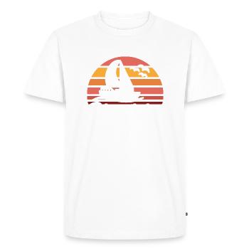 Boat Lovers Boat Captain Captains - Men's Premium Organic T-Shirt - white - Front - Nico (187cm)