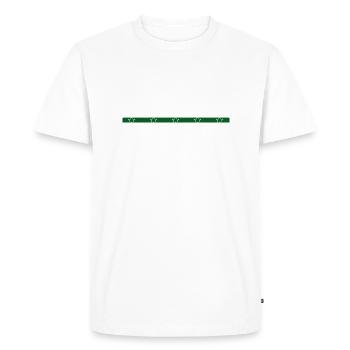 hommes amusants un charpentiers prière tshirts casque de sécurité - T-shirt Premium bio Homme - blanc - Devant - Nico (187cm)