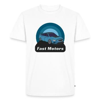 Moteurs rapides - T-shirt Premium bio Homme - blanc - Devant - Nico (187cm)