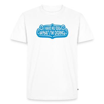 Aucune idée - T-shirt Premium bio Homme - blanc - Devant - Nico (187cm)