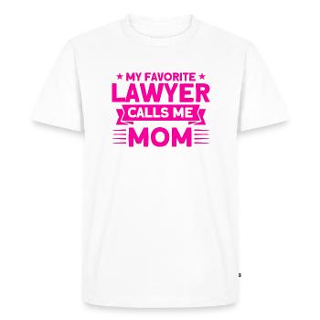 Avocat Avocat Avocat Avocat Avocat Cadeau - T-shirt Premium bio Homme - blanc - Devant - Nico (187cm)