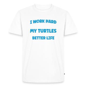 Sea turtles Sea turtles Turtles - Men's Premium Organic T-Shirt - white - Front - Nico (187cm)