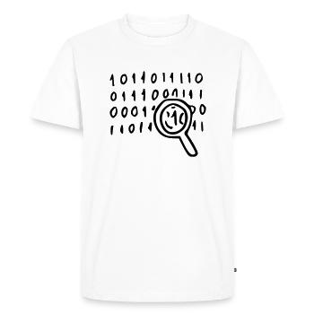 Opensource technology - T-shirt Premium bio Homme - blanc - Devant - Nico (187cm)